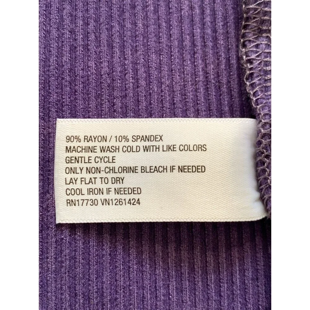 Wild Fable Junior Purple Summer Stretchy Ribbed Halter Cropped Tank Top Size XS - Picture 11 of 11